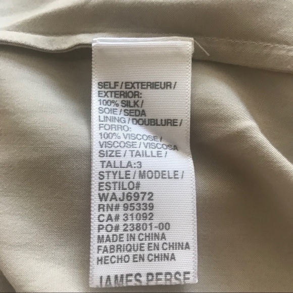 James Peres crinkle chiffon mini shift dress - Picture 6 of 6